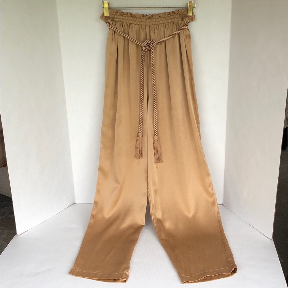 Victoria’s Secret Vintage Glam Silk Pajamas Rope Tie Belt Old Hollywood Size S - Picture 7 of 13